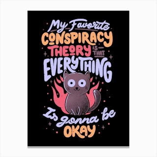 Conspiracy Theory Canvas Print