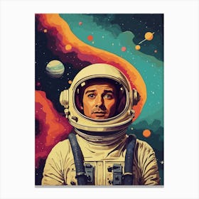 Retro Vintage Space Canvas Print