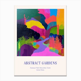 Colourful Gardens Fairmount Park Horticulture Center Usa 1 Blue Poster Canvas Print