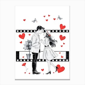 Valentine'S Day Lovers 1 Canvas Print