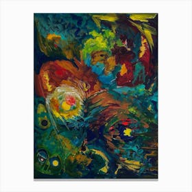 Abstract Wall Art, Night Owl  Canvas Print