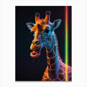 Rainbow Giraffe 8 Canvas Print