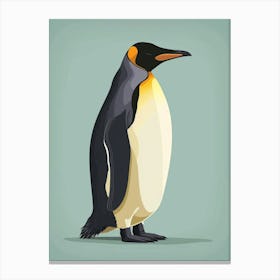 King Penguin Isabela Island Minimalist Illustration 1 Canvas Print