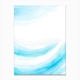 Blue Ocean Wave Watercolor Vertical Composition 48 Canvas Print
