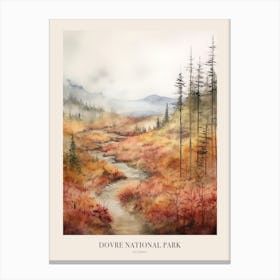 Autumn Forest Landscape Dovre National Park Norway 3 Poster Canvas Print