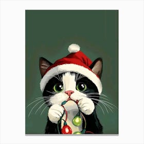 Christmas Cat Canvas Print