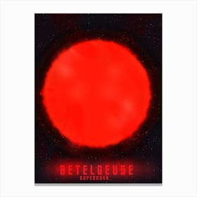 Betelgeuse Supernova Space Art Canvas Print