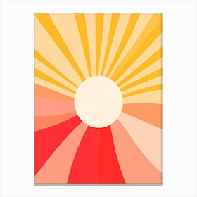 Abstract Sunburst Canvas Print