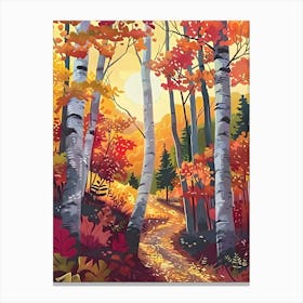 Fall Autumn Fores Canvas Print