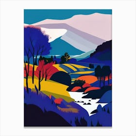 Thingvellir National Park Iceland Pop Matisse Canvas Print