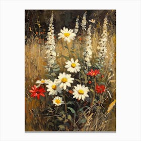 Daisies In The Meadow 5 Canvas Print