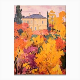 Autumn Gardens Painting Villa Medici Italy Canvas Print
