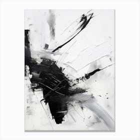 Timeless Reverie Abstract Black And White 11 Canvas Print