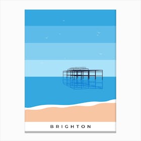 Brighton Blue Canvas Print