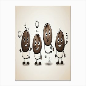 Cartoon Characters - Vector Illustration Canvas Print