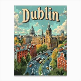 Dublin Cityscape Canvas Print