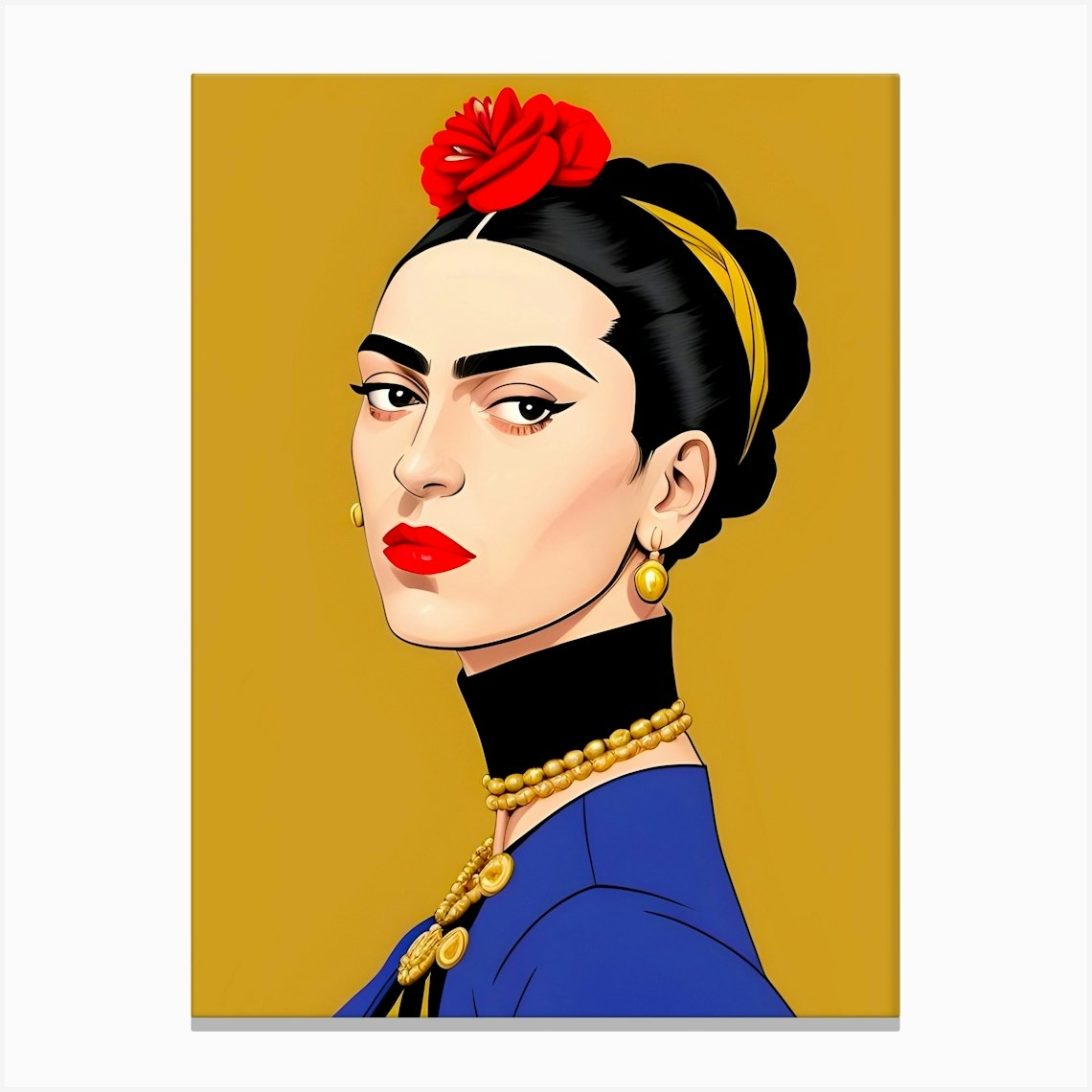 Frida Kahlo Portrait Canvas Print by ARTISTIC AVENUE