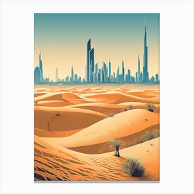 Dubai Cityscape Canvas Print