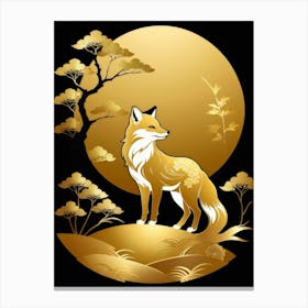 Japan Golden Fox 13 Canvas Print