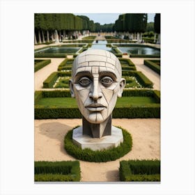 Head Of A Man In A Garden Canvas Print