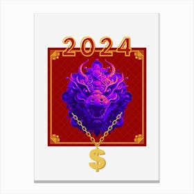 Chinese New Year Dragon 2024 Canvas Print