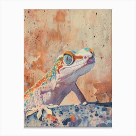 Gecko Pastel Watercolour 2 Stampe su tela