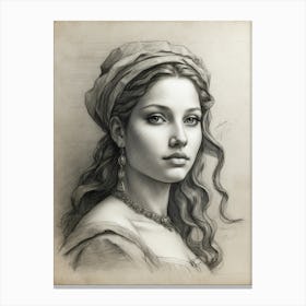 Portrait Of A Woman 8 Canvas Print