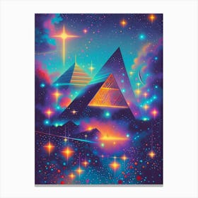 Pyramids And Stars Canvas Print