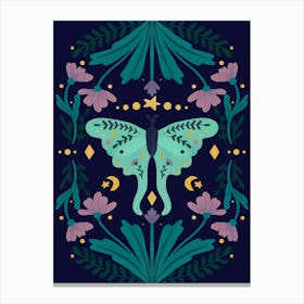 Mystic Series Luna Moth Canvas Print