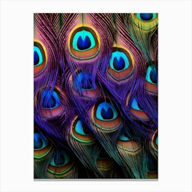 Peacock Feathers 7 Canvas Print