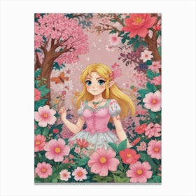 Elf In The Forest Canvas Print