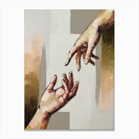 Creation Of Adam Canvas Print