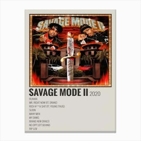 Savage Mode Ii 2020 Poster Canvas Print