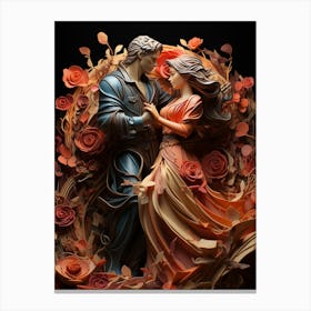 Lovers Canvas Print