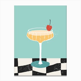 Colorful Cocktail Print Canvas Print