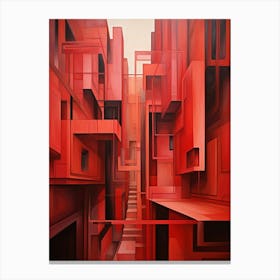 Abstract Geometric Architecture 4 Canvas Print