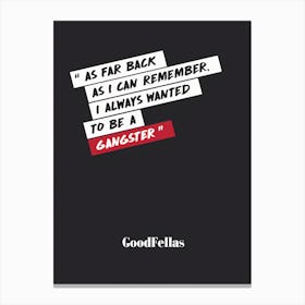 Goodfellas 1 Canvas Print