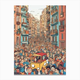 City Full Of People Canvas Print