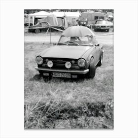 Lemans Campsite TR6 Umbrella (2005) Canvas Print