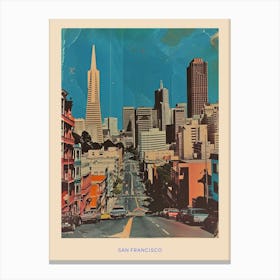 Kitsch San Francisco Poster 4 Canvas Print