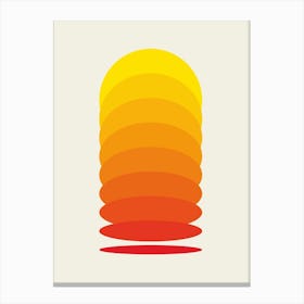 Orange Sunset Canvas Print