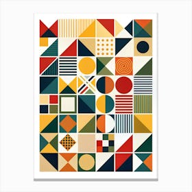 Mid Century Modern Shapes 03 Canvas Print