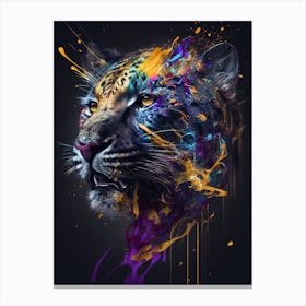 abstract leopard art Canvas Print