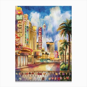 Busy Las Vegas Canvas Print