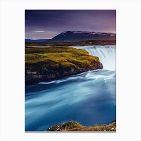Waterfall In Iceland Canvas Print