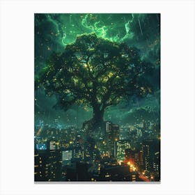 Fantasy Tree In The Middle 6 Canvas Print