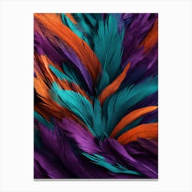 Feathers Abstract Canvas Print