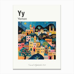 Kids Travel Alphabet  Yemen 4 Canvas Print