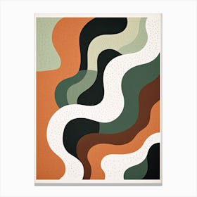 Ethereal Echoes; Risograph Abstract Classics Canvas Print