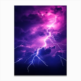 Lightning In The Sky 1 Canvas Print